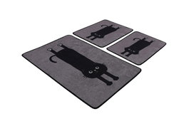 Mijölnir Comfort v2 Juego de alfombrillas de baño multicolor de 3 piezas